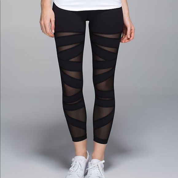 lululemon athletica Pants - Lululemon High Times Tech Mesh Leggings Size 6